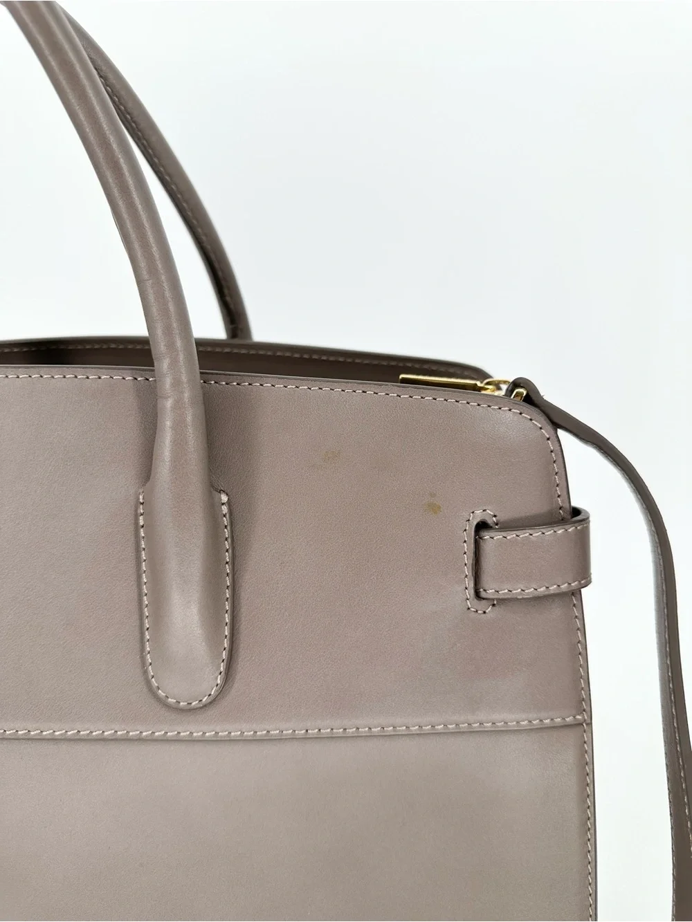 Cuyana Work Satchel in Clay Smooth Leather